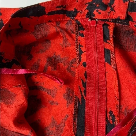 90s 2 piece skirt & tank top set red black pencil skirt matching boxy tank top - Picture 9 of 12